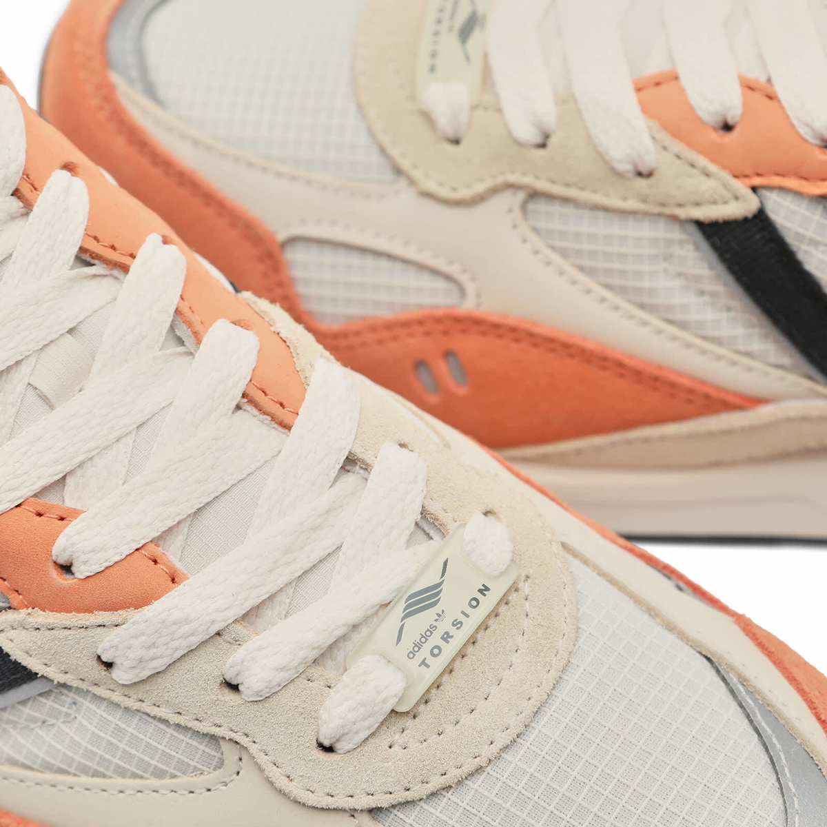 Adidas Men's Torsion Super Sneakers in Chalk White/Carbon adidas