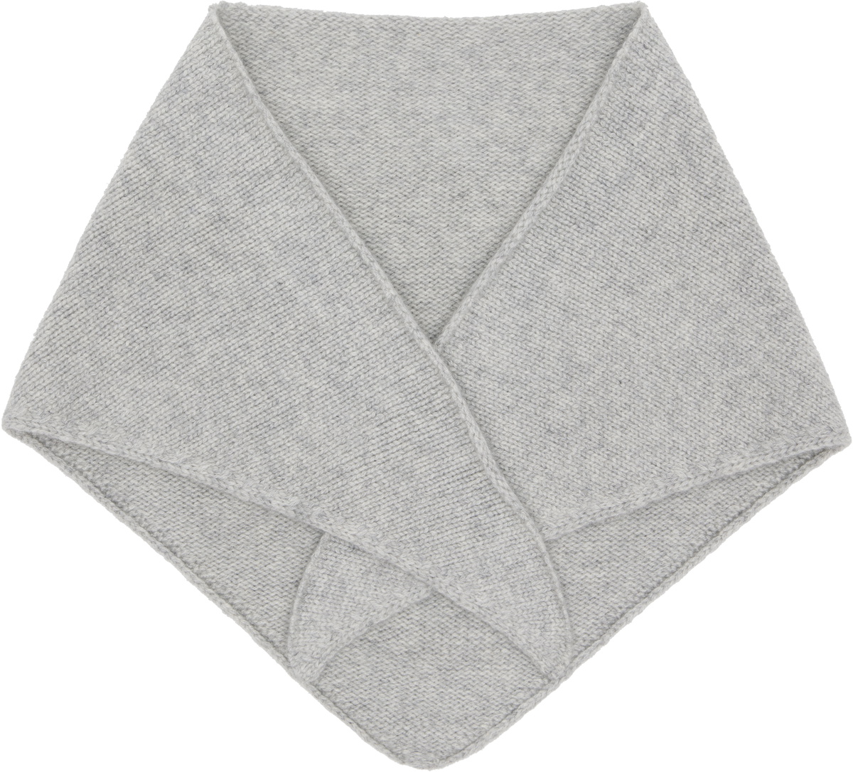Yves Salomon Gray Cashmere Bandana Scarf