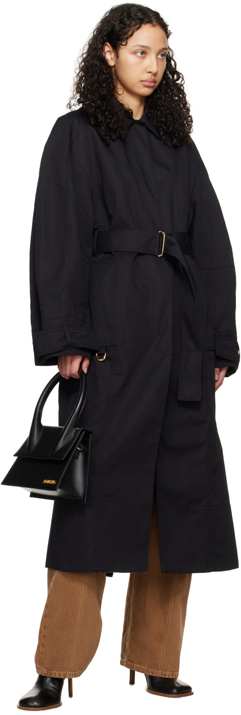 Jacquemus Black Les Classiques 'Le trench Bari' Trench Coat