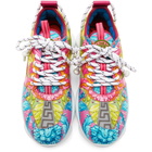 Versace Multicolor Brocade Chain Reaction Sneakers