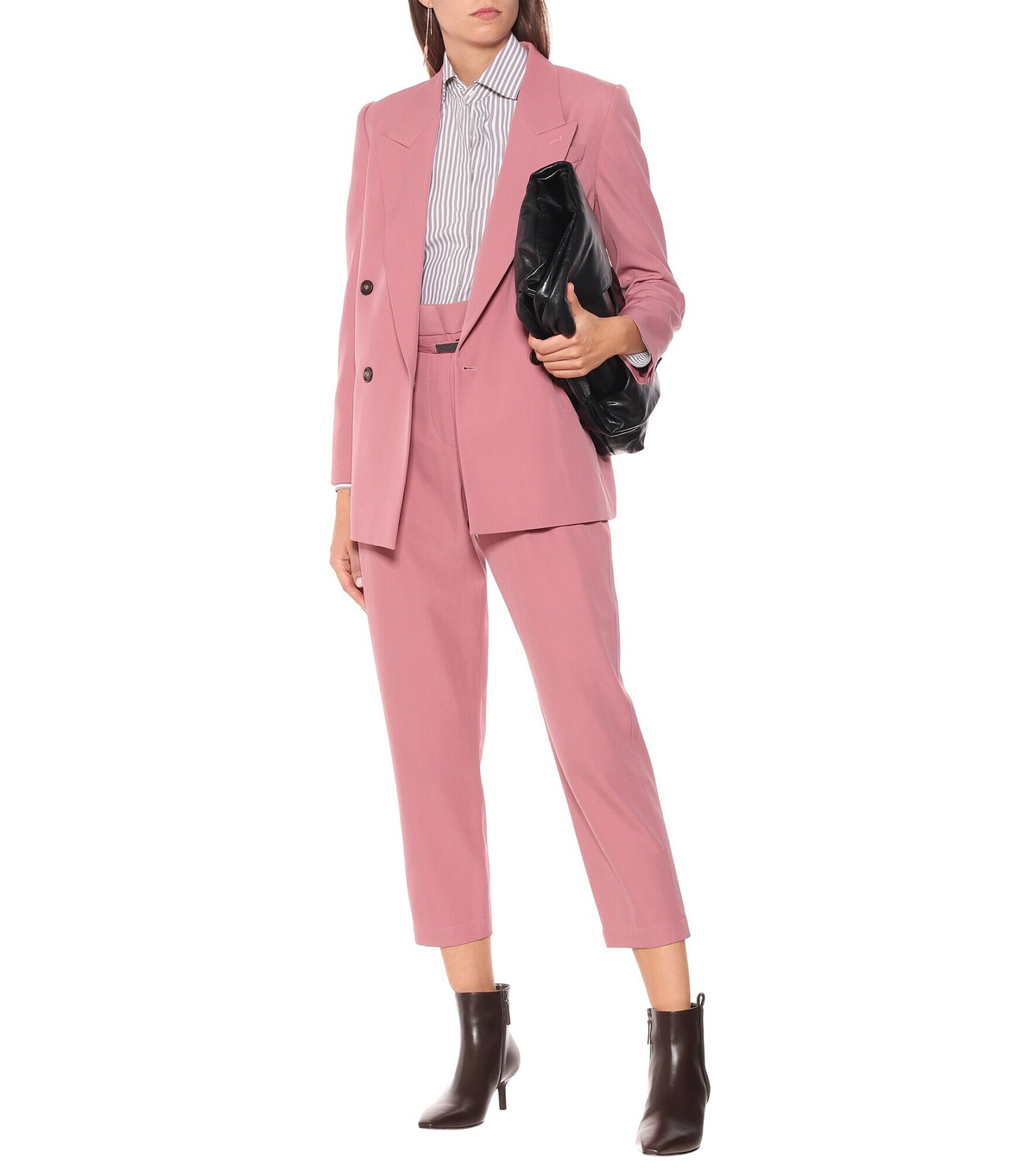 Brunello Cucinelli - Wool and cotton cropped pants