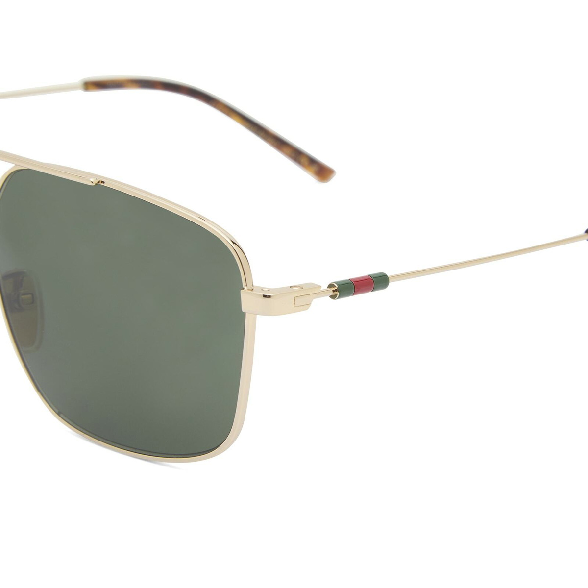 Gucci Men's GG2096SA Sunglasses in Gold/Green 