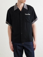 Human Made - Logo-Embroidered Poplin Shirt - Black