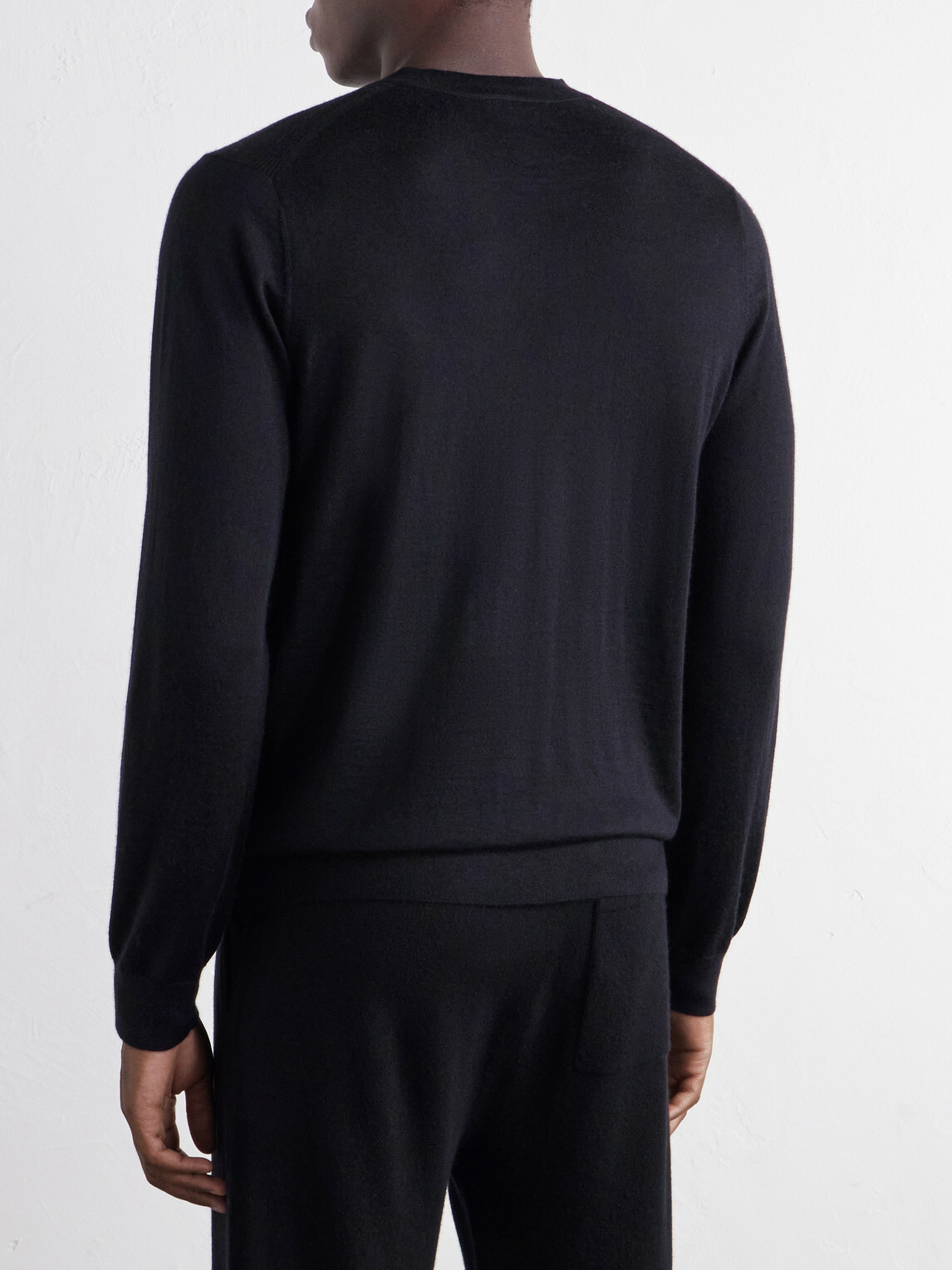 Mr P. - Cashmere and Silk-Blend Sweater - Black