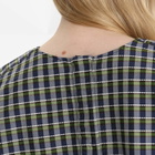 A.P.C. Women's Malorie Check Short Sleeve Top in Green