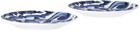 Dolce & Gabbana White & Navy Mediterraneo Dessert Plate Set