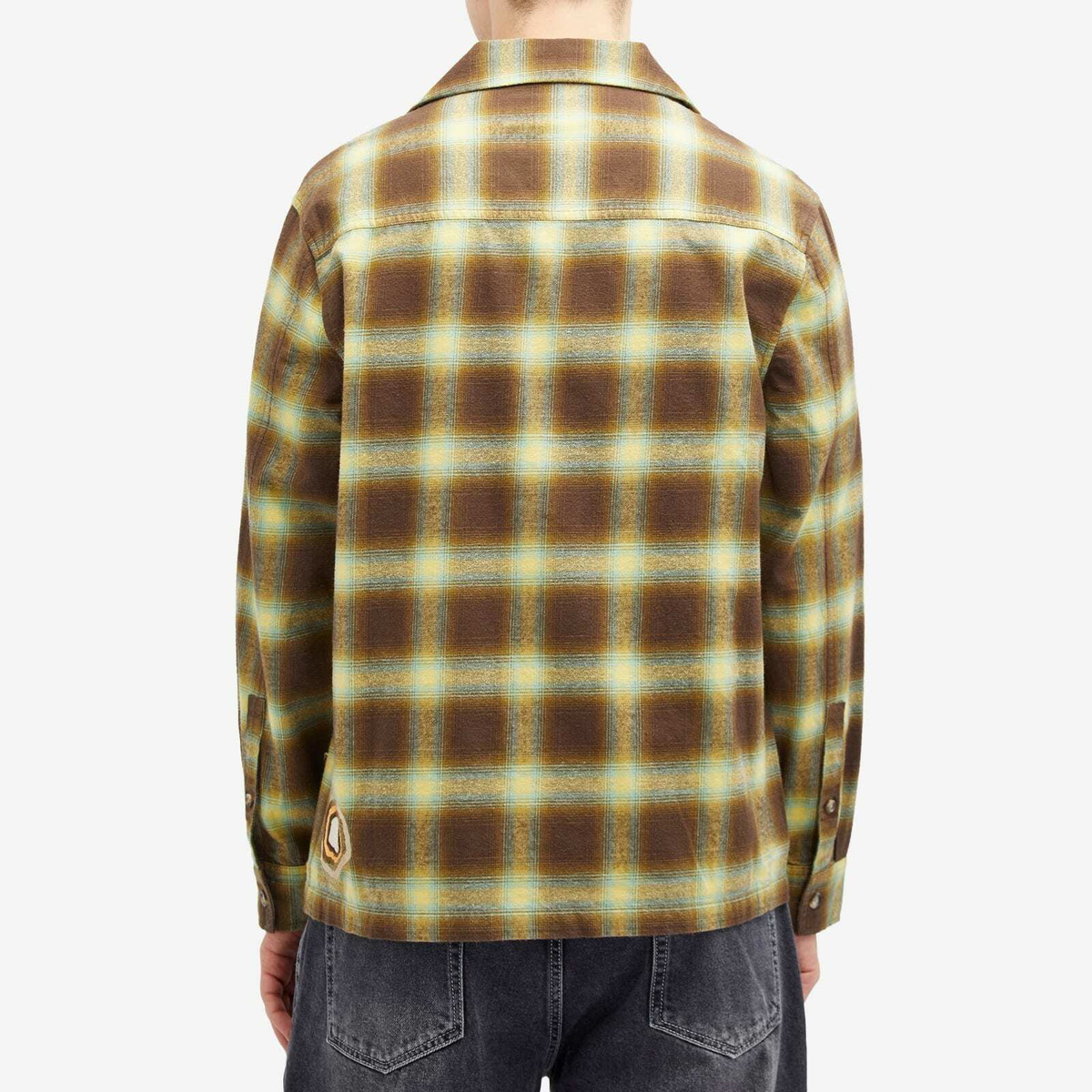 Magic Castles Men's Cisco Flannel Shirt in Chestnut Check Flannel