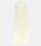 Emilia Wickstead Olivette cape crêpe midi dress