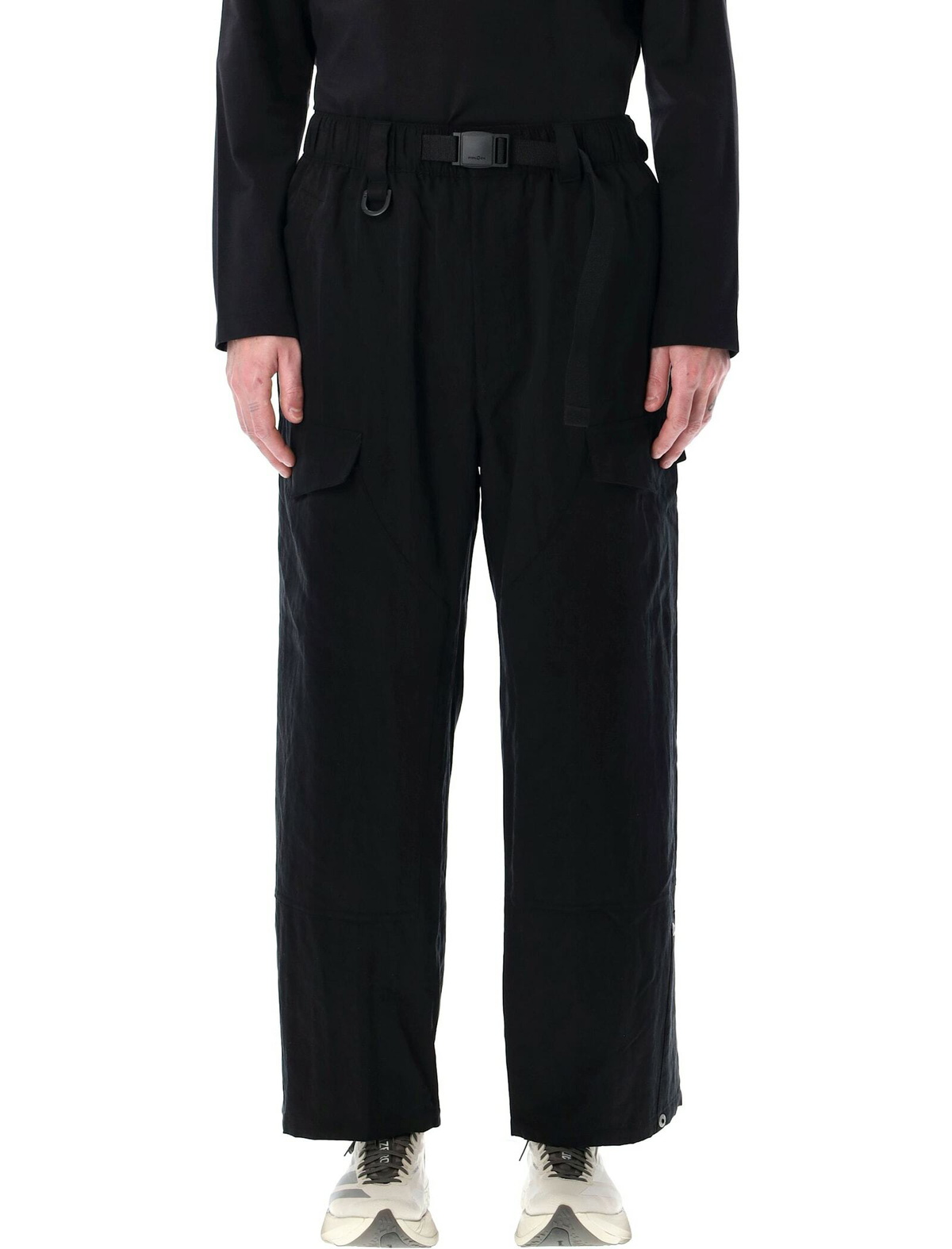 Y-3 Black Gabardine Cargo Pants Y-3