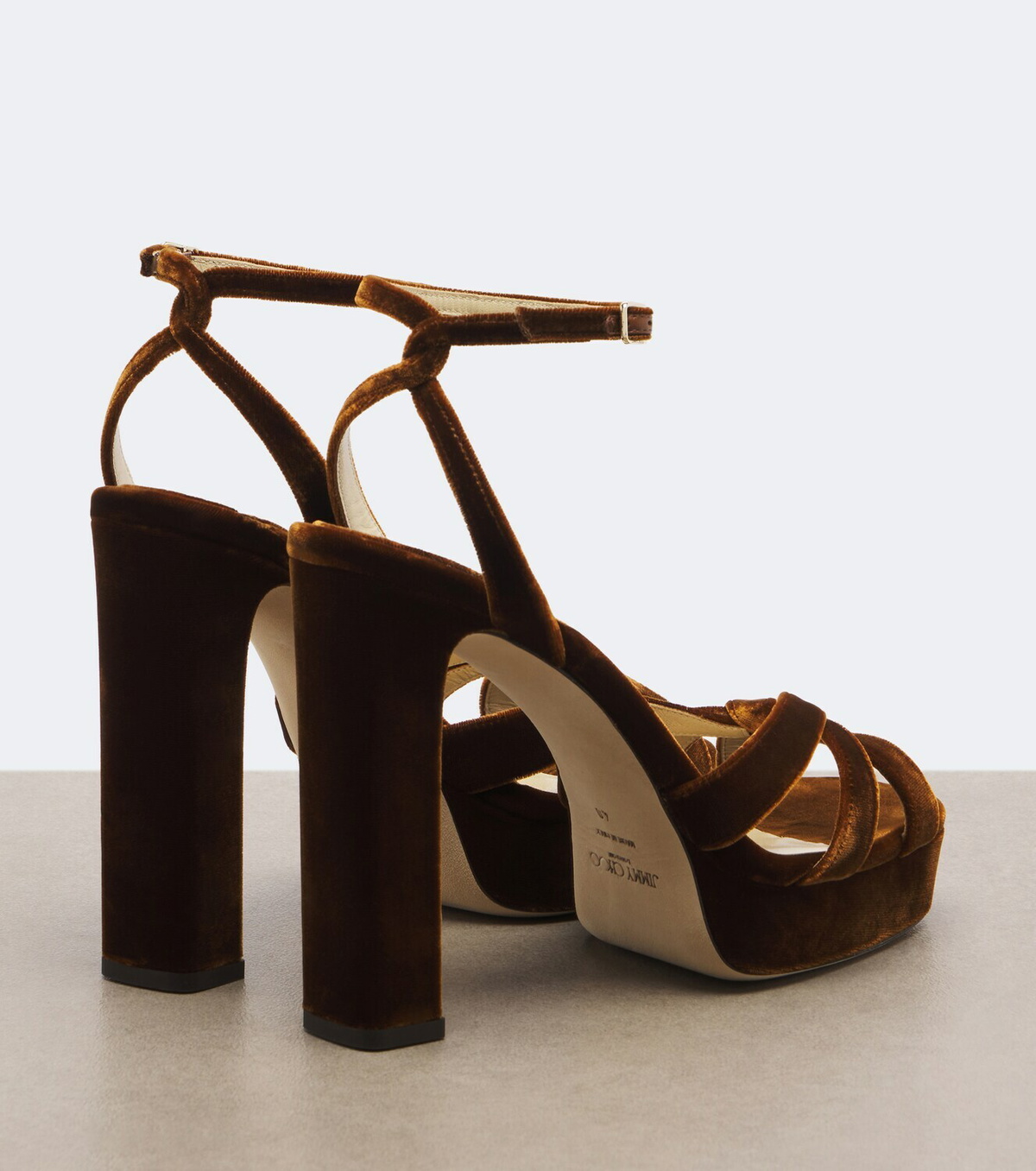 Jimmy Choo Kove velvet platform sandals