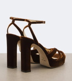 Jimmy Choo Kove velvet platform sandals