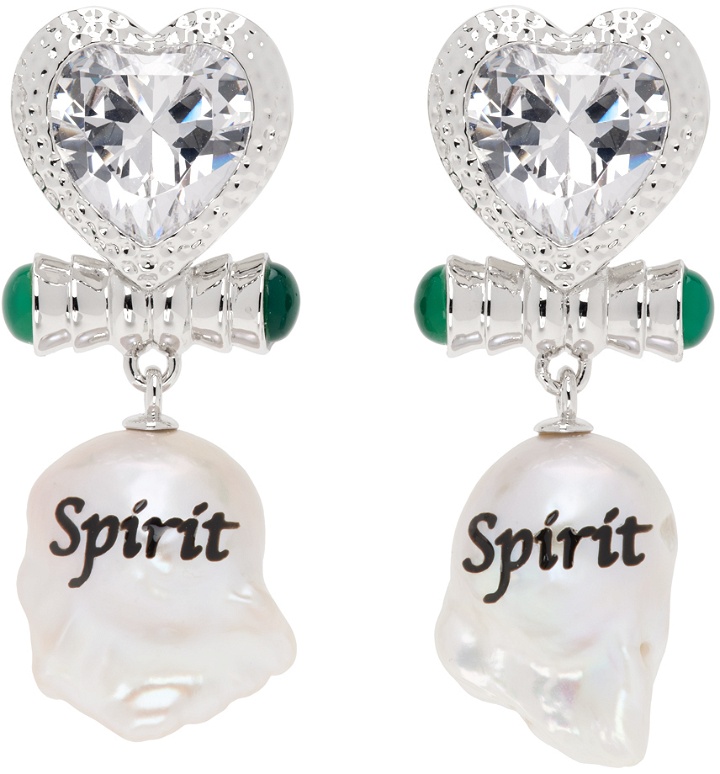Photo: JIWINAIA Silver & White 'Spirit' Pearl Drop Earrings