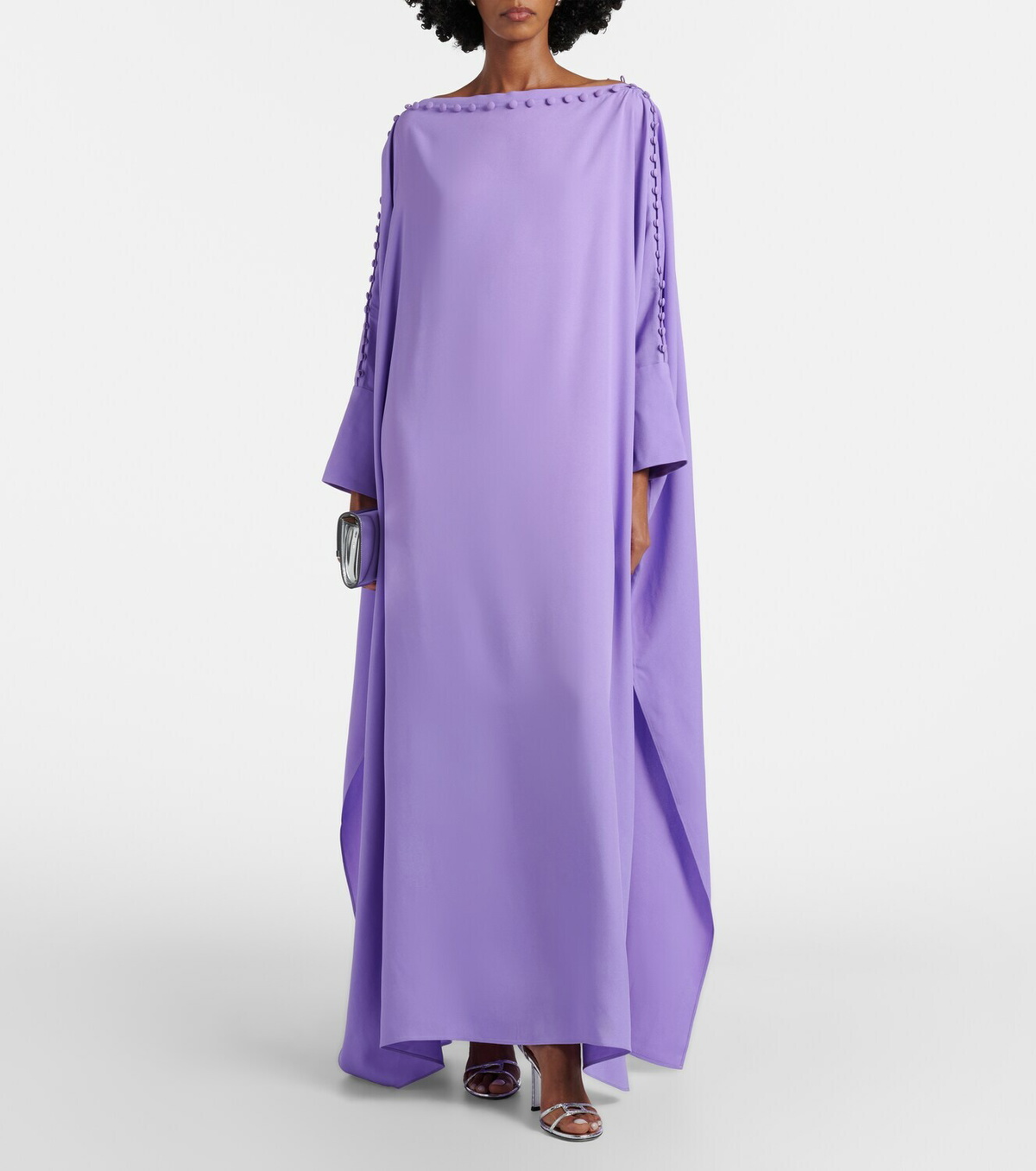 Taller Marmo Mila off-shoulder crêpe cady kaftan