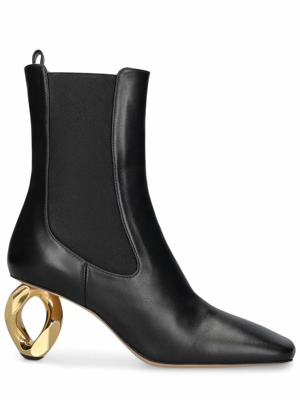 Photo: JW ANDERSON 75mm Ankle Boots with Chain Heel