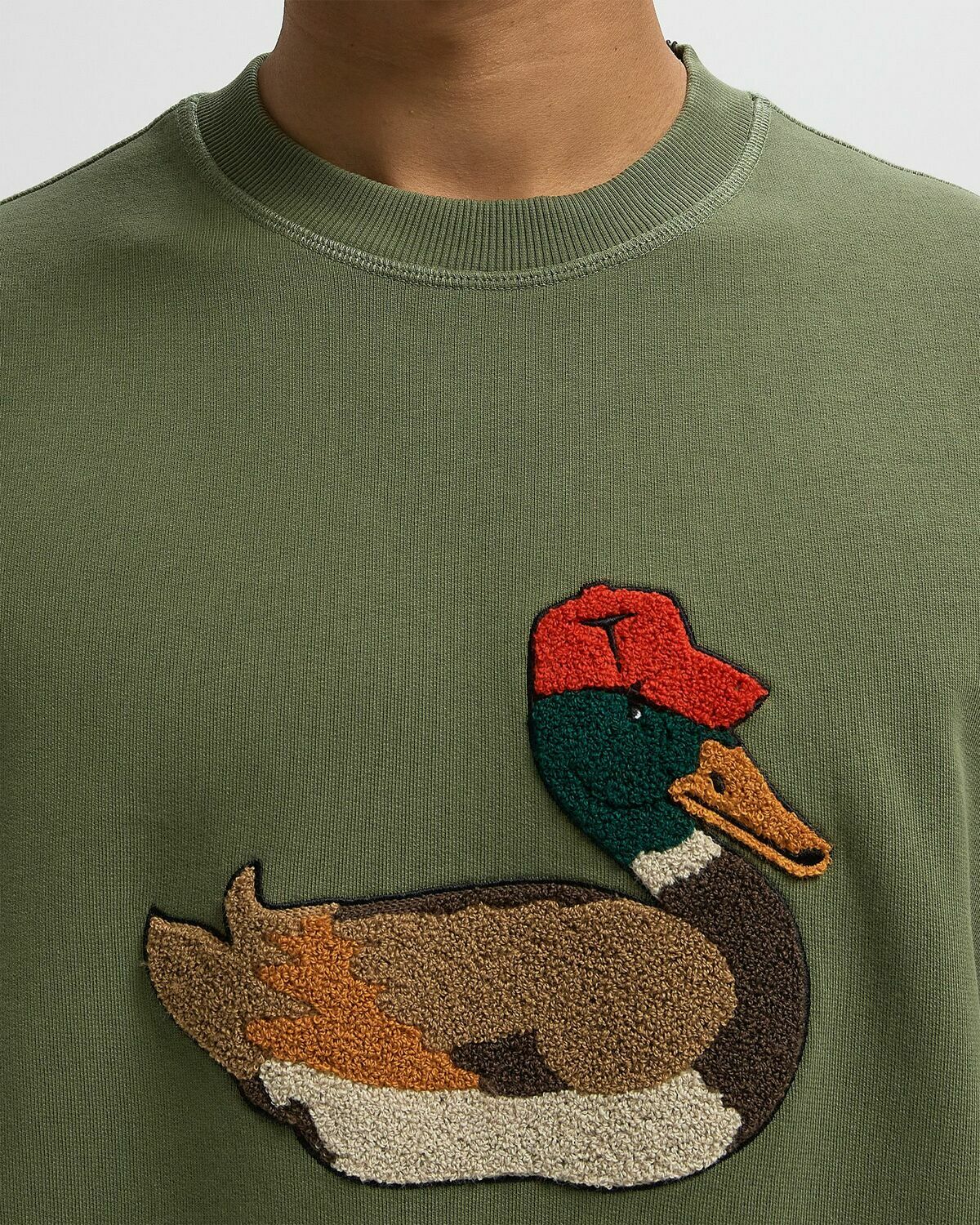 Edmmond Studios DUCK HUNT Green Mens Sweatshirt