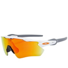Oakley Radar EV Path Sunglasses in White/Fire Iridium