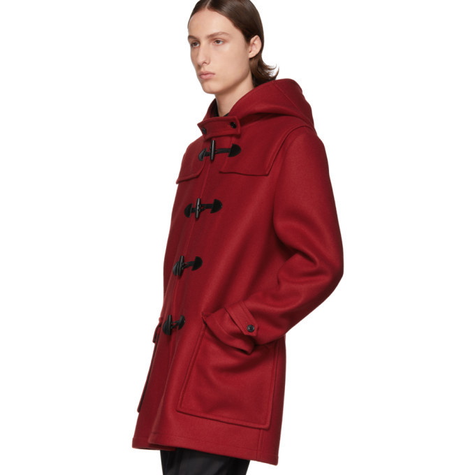 Saint Laurent Red Duffle Coat Saint Laurent