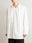 Amomento - Oversized Organic Cotton-Poplin Shirt - White