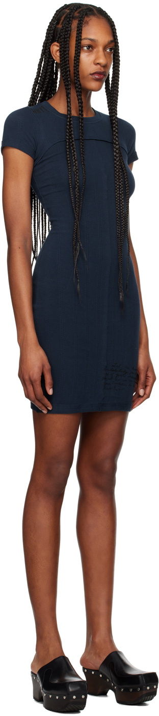 Eckhaus Latta Navy Shoveling Minidress