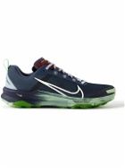 Nike Running - Terra Kiger 9 Rubber-Trimmed Mesh Trail Running Sneakers - Blue