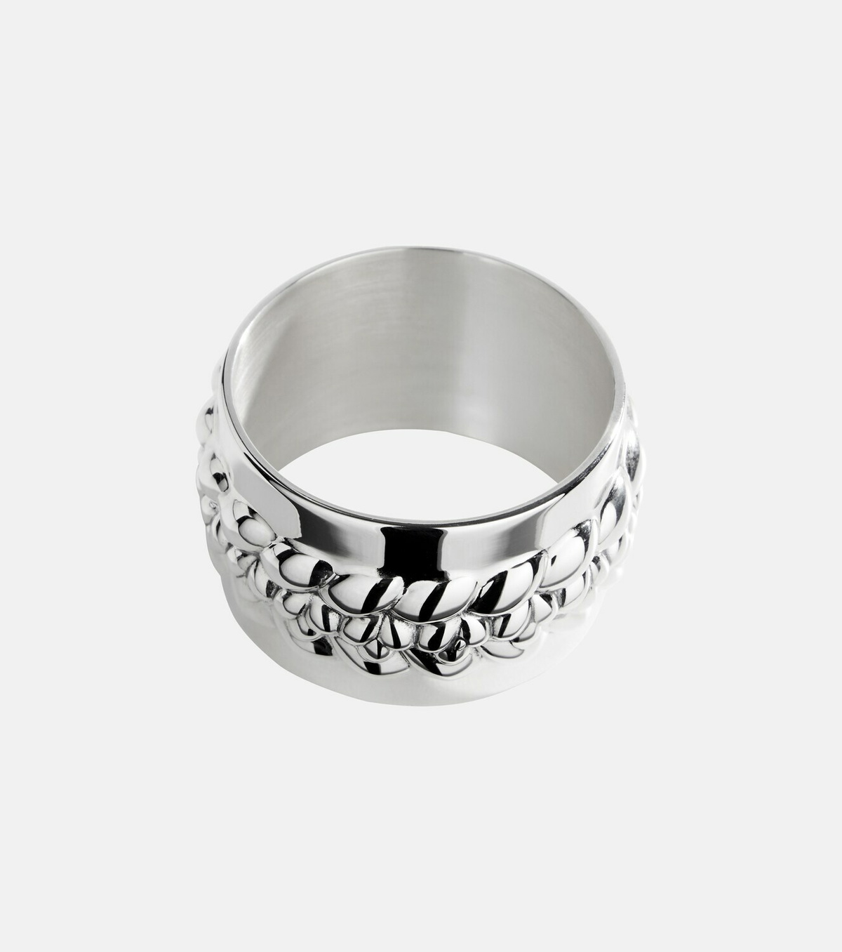 Christofle Babylone silver-plated napkin ring