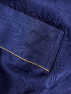 Zimmerli - Paisley Silk-Jacquard Robe - Blue