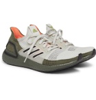 Adidas Sport - UltraBOOST 19 Rubber-Trimmed Primeknit Running Sneakers - Green