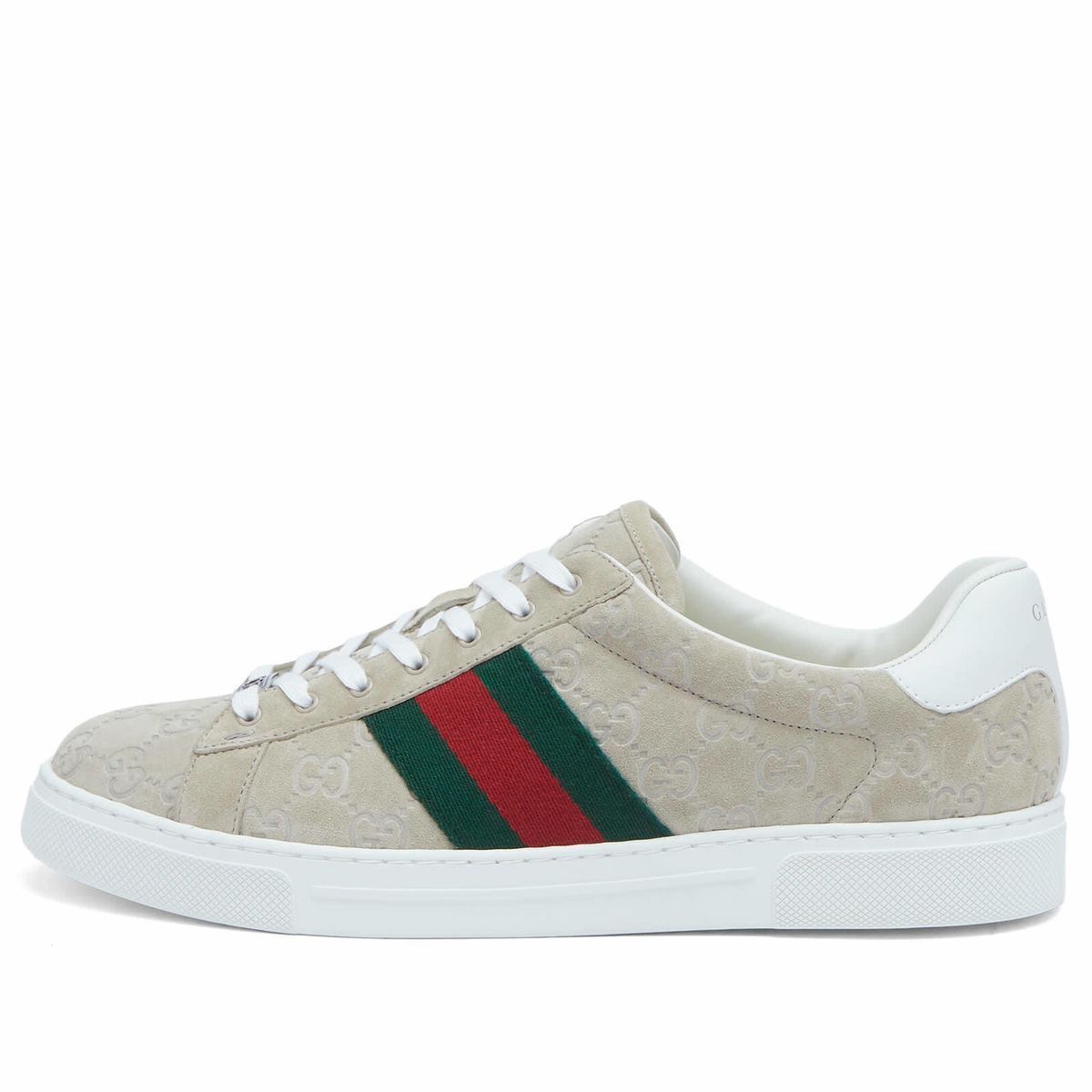 グッチ ベネシュ スエード スニーカー Gucci Men's Suede Ace Sneaker in Oatmeal Gucci