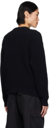 Uniform Bridge Black Round Neck Cardigan