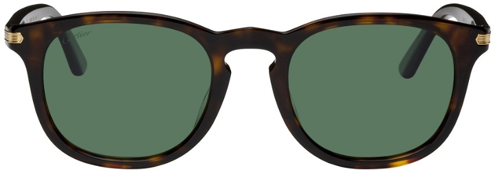 Photo: Cartier Tortoiseshell Acetate Signature C de Cartier Sunglasses