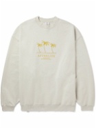 VETEMENTS - Oversized Embroidered Distressed Cotton-Blend Jersey Sweatshirt - White