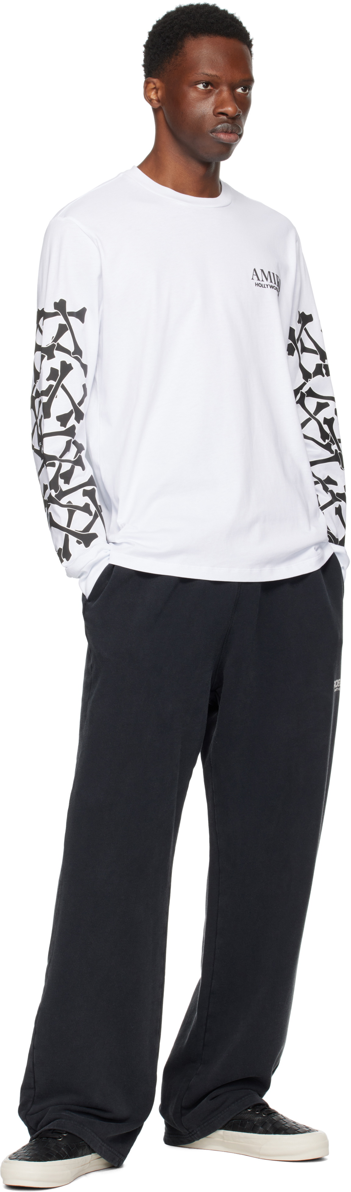 AMIRI White Bones Stacked Long Sleeve T-shirt