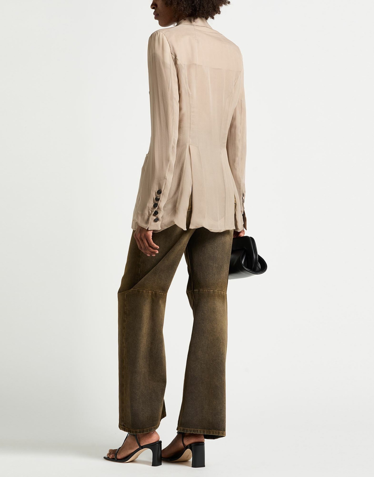 Rick Owens Womens Blazer Light brown