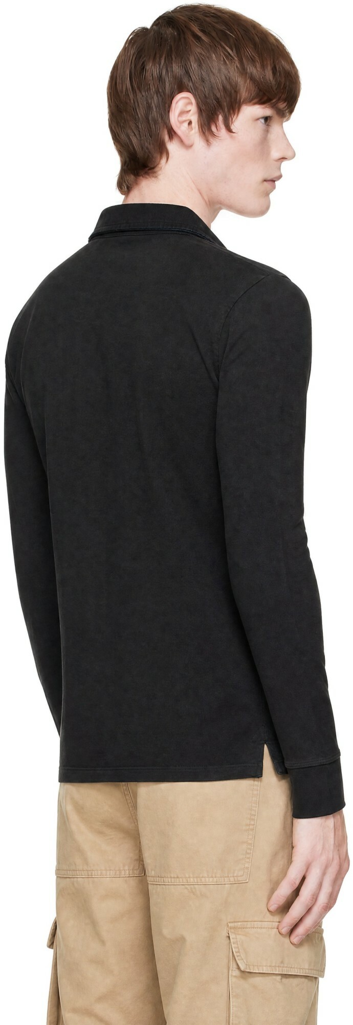 Raimundo Langlois SSENSE Exclusive Black Rugby Polo