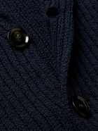 Brioni - Ribbed Cotton Cardigan - Blue