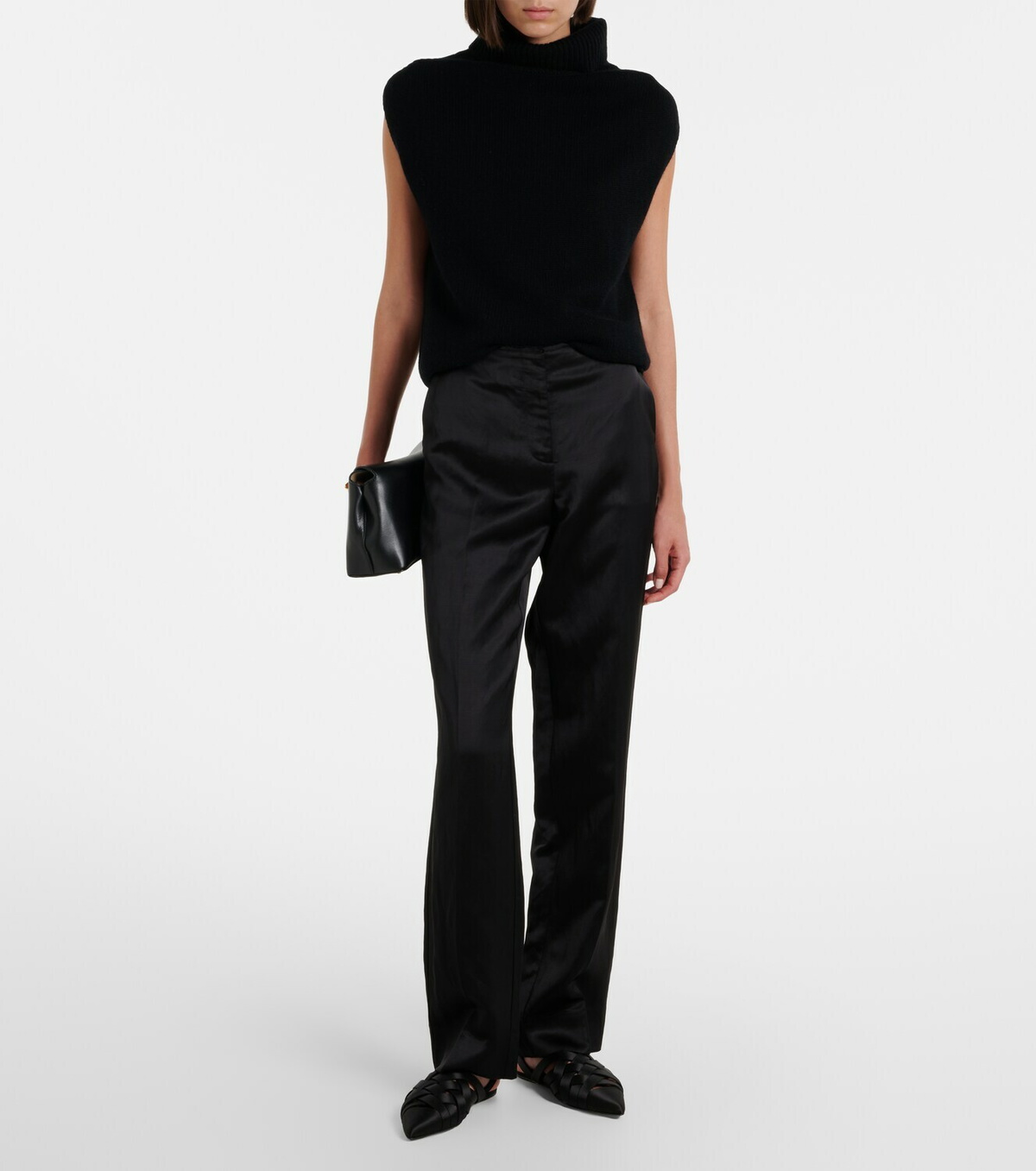 Jardin des Orangers Turtleneck wool and cashmere sweater vest