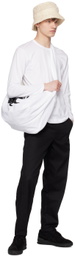Comme des Garçons Shirt White Crewneck Long Sleeve T-Shirt