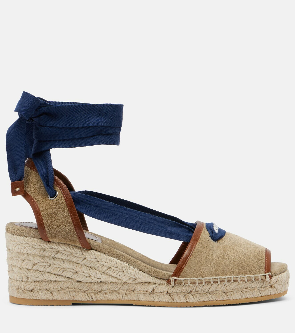 Versace Lola suede espadrille wedges