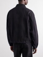 YOKE - Garment-Dyed Cotton-Twill Blouson Jacket - Black