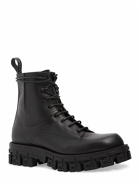 VERSACE - Leather Combat Boots