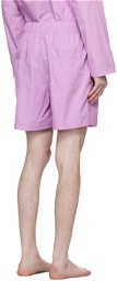 Tekla Pink Stonewashed Pyjama Shorts