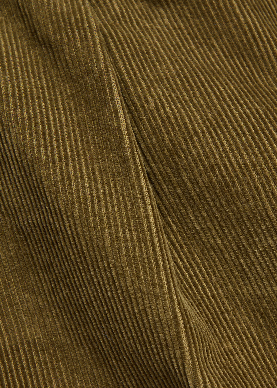 Drake's Tapered-leg Corduroy Trousers Khaki