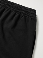 Balenciaga - Cities Straight-Leg Logo-Print Cotton-Jersey Shorts - Black