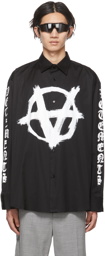 VETEMENTS Black Double Anarchy Shirt