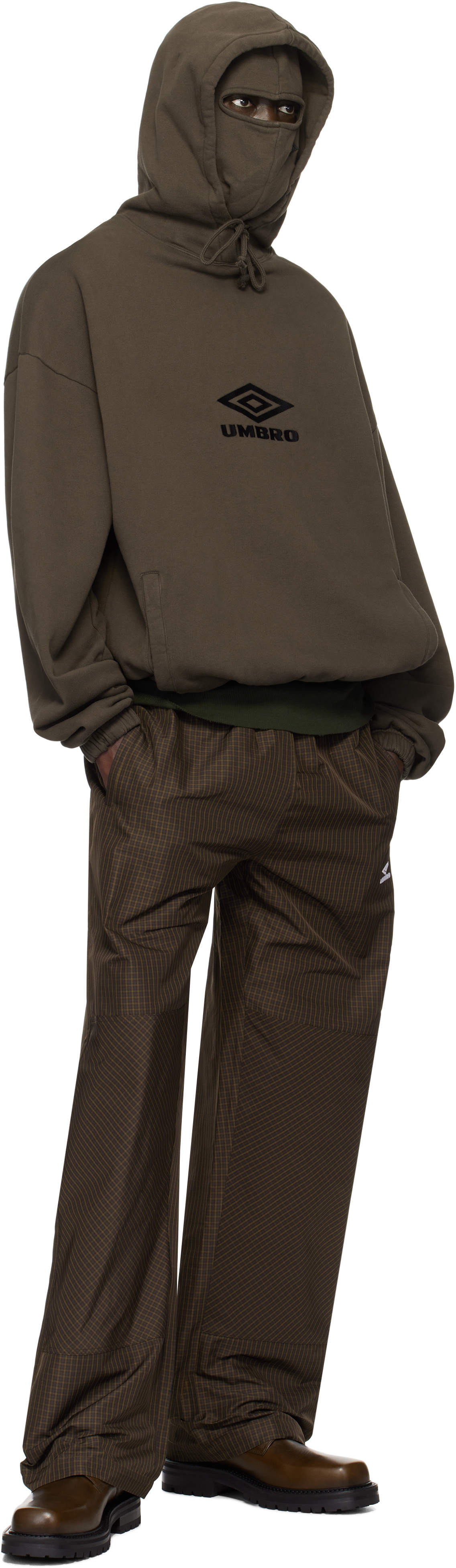 Umbro Brown Masked Logo Hoodie Umbro