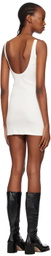 Dion Lee SSENSE Exclusive White Double Wire Minidress
