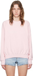 Alexander Wang Pink Embossed-Logo Sweater