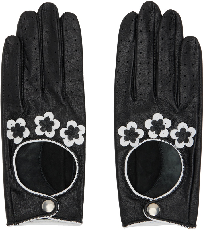 Photo: Ernest W. Baker Black Floral Gloves