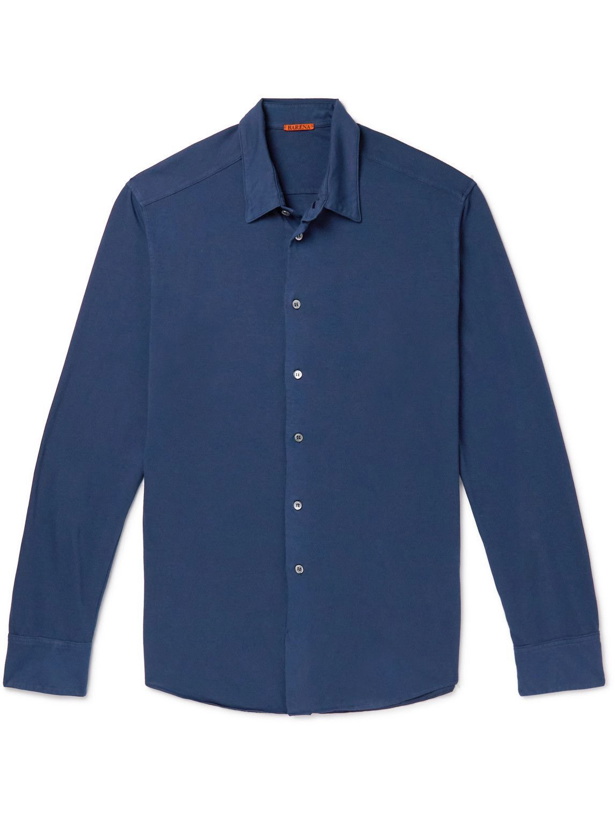 Photo: Barena - Coppi Cotton-Jersey Shirt - Blue