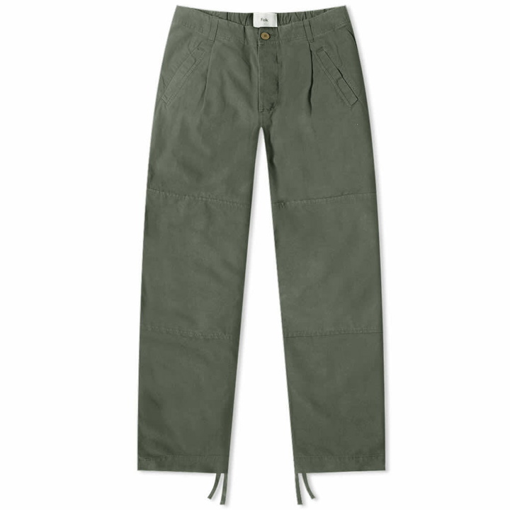 Photo: Folk Men's Assembly Work Pant in Brushed Dark Olive